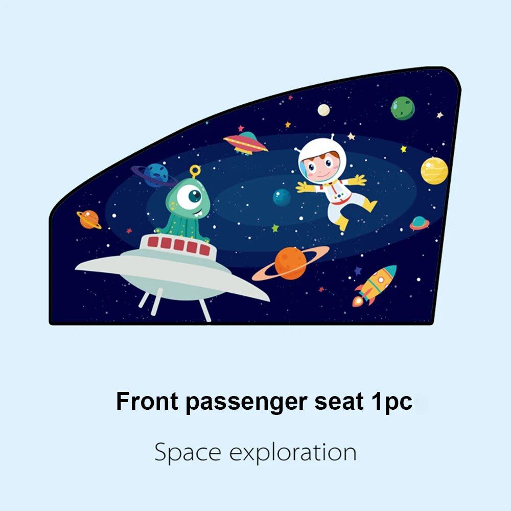 Rynx | Magnetic Curtain In The Car Window Sunshade Cover Cartoon Universal Side Window Sunshade UV Protection For Kid Baby Children