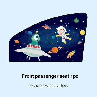 Rynx | Magnetic Curtain In The Car Window Sunshade Cover Cartoon Universal Side Window Sunshade UV Protection For Kid Baby Children
