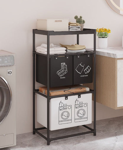 Rynx | Collapsible Multi-Compartment Laundry Basket