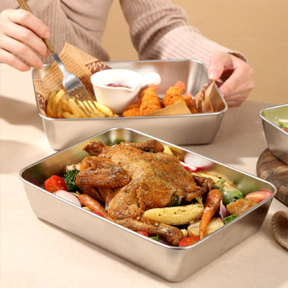 Rynx | Stainless steel square plate (with lid)