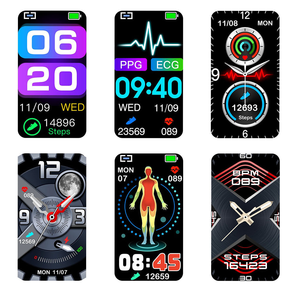 Rynx | Smart Bracelet 3-Channel EKG Blood Pressure Blood Oxygen Blood Sugar Sleep Detection