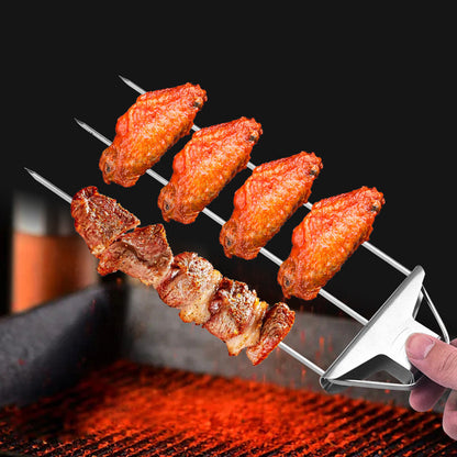 Rynx | 3-Way Grill Skewers, Stainless Steel Skewers For Bbq
