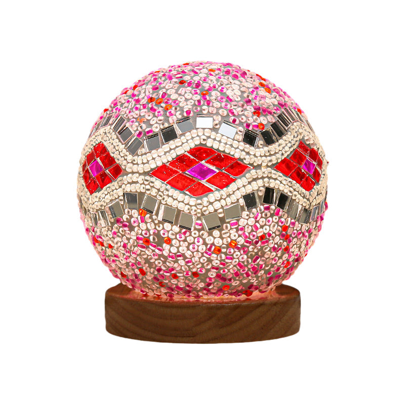 Rynx | Luminara - Spherical LED Dimmable Glass Baroque Table Lamp Mosaic 3.9"