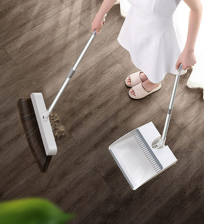 RYNX | Broom With Stand-Up Dustpan Combo Set For Use In The Office, Home, Kitchen, Lobby Floor