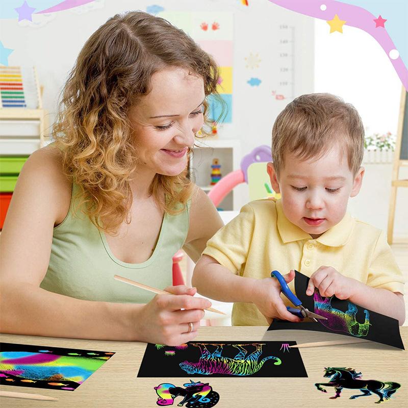 Rynx | Colorful Rubbing Paper for Kids