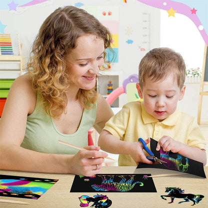 Rynx | Colorful Rubbing Paper for Kids