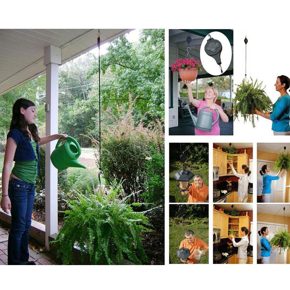 Rynx | Retractable Hook, Plant Pulley for Garden Pots and Bird Feeders