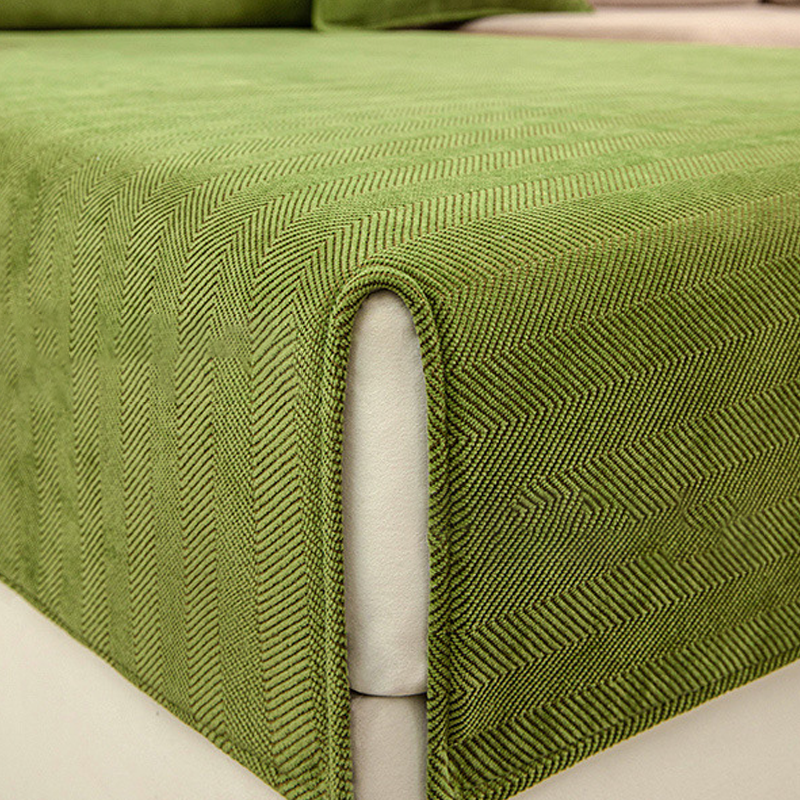 Rynx | Herringbone Chenille Fabric Furniture Protector Sofa Cover