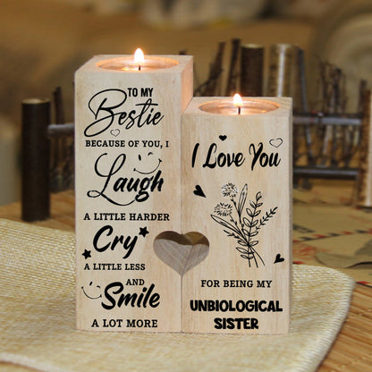 Rynx | LäChle Much More - Wooden Candle Holder With Candle Gift For Your Loved Ones