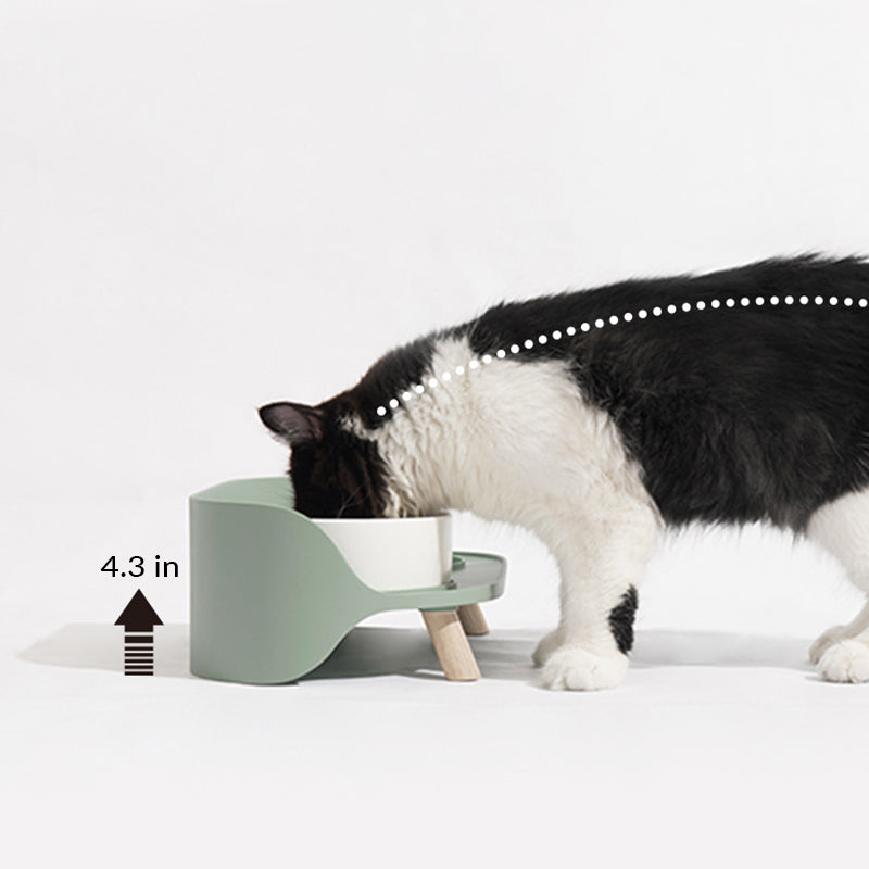 Rynx | Bone China Double Cat Bowl