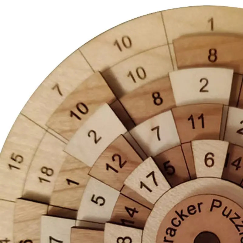 RYNX | Safecracker 50 Wooden Puzzle - Difficult Mathematical Brain Teaser For Adults