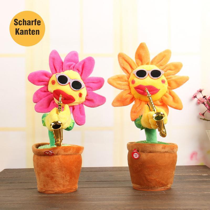 Rynx | Dancing Sunflower Singer with Saxophone, funny toy