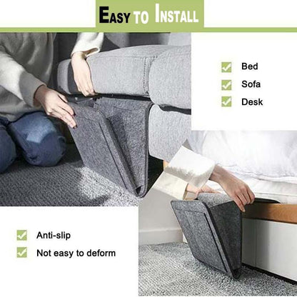 Rynx | Sofa Nightstand Felt Storage Bag with Pockets Hanging Organizer
