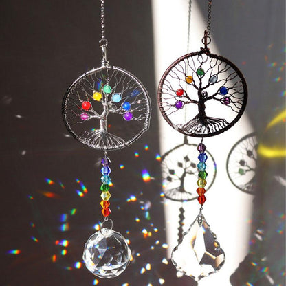 Rynx | Crystal Wind Chime Tree of Life Dreamcatcher