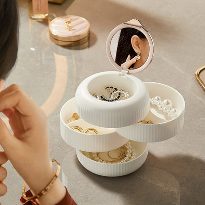 Rynx | Elegant stackable jewelry box – Practical storage with mirror and elegant design