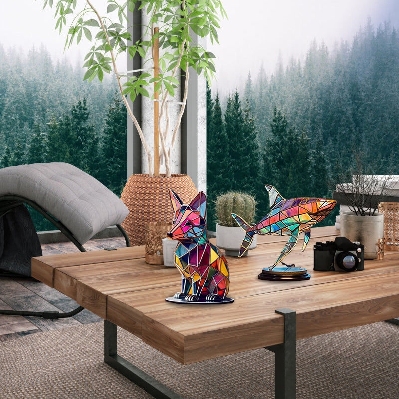 Rynx | Wildlife Art With Base Wildlife Desk Decorations