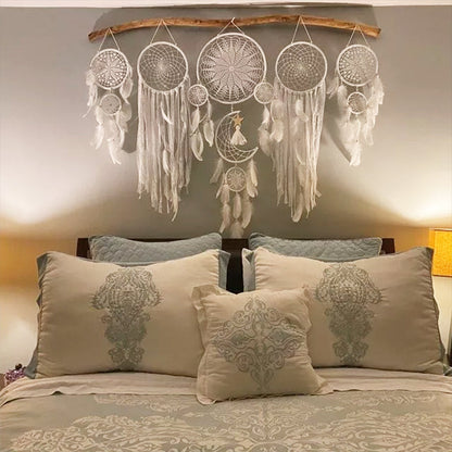 Rynx | Dreamcatcher Moon And Stars Hanging Over The Bed (5 Pieces)