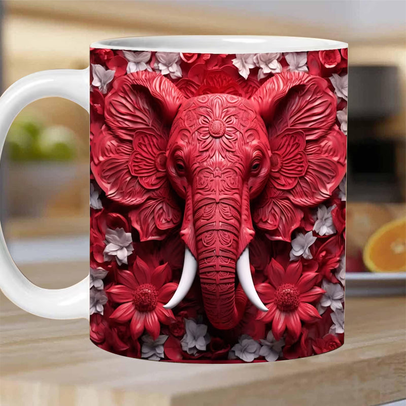 Rynx | 3d Elephant Flower Mug