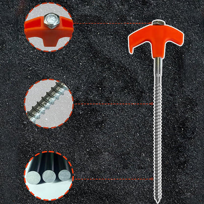 Rynx | Rotatable tent pegs with thread