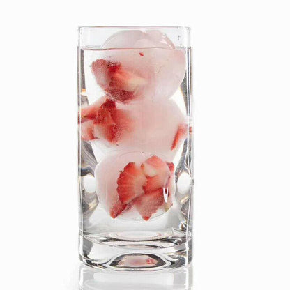 Rynx | Round Cylindrical Ice Ball Maker - 4 Perfect Refreshing Ice Sphere Cubes