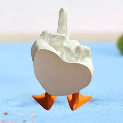 Rynx | Duck ornament in the shape of the middle finger