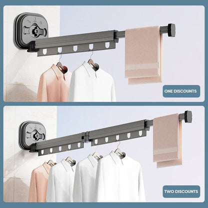 Rynx | Mounted Foldable Clothes Drying Rack With Suction Cup
