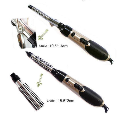 Rynx | 7in1 Professional multifunctional styling tools wide brush hair dryer straightener comb clip pipe roller brush