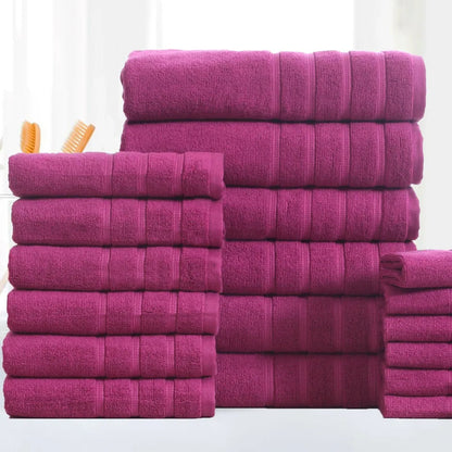 Rynx | 18-pieces: Bibb Home Zero Twist Egyptian cotton towel set