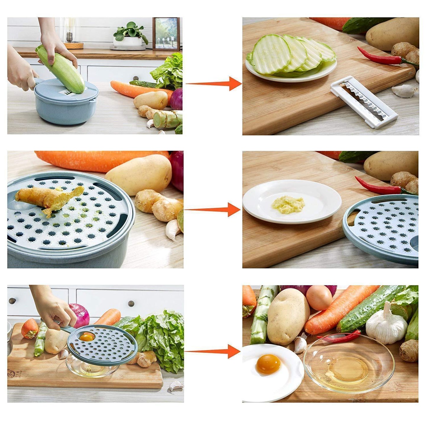 Rynx | 9 in 1 Multifunctional Vegetable Slicer Set