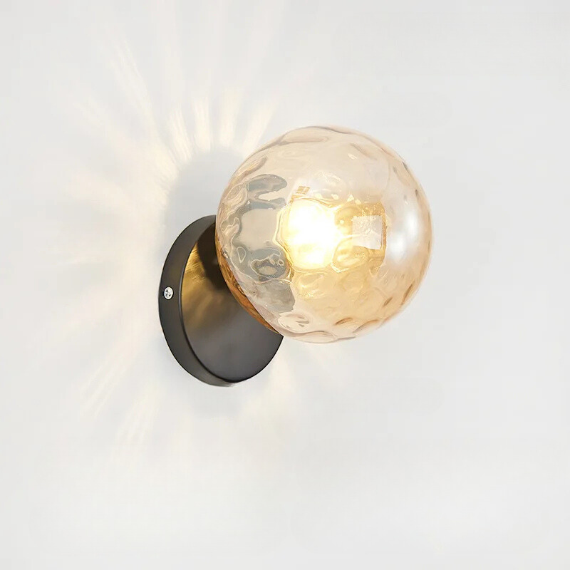 Rynx | GoldLicht - Modern Golden Wall Lamp With Glass Sphere
