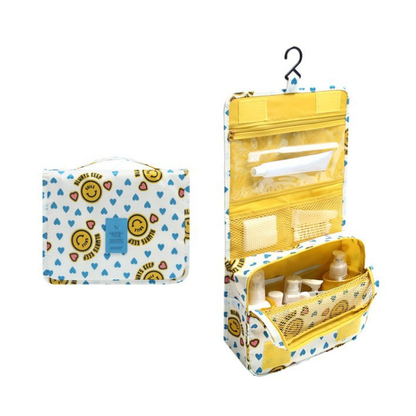 RYNX | Travel Cosmetic Bag Yellow Smiley