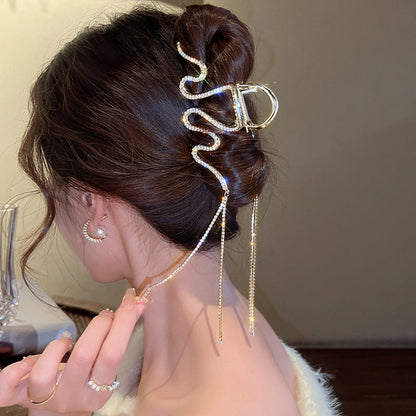 Rynx | Snake Hair Clip with Rhinestones
