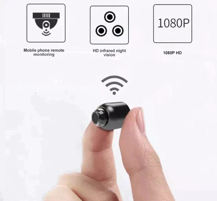 RYNX | Pack X2 Small Wifi Security Camera Night Vision Wireless Hd Child Pet Security Monitoring