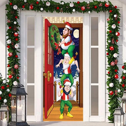 Rynx | Nightmare Before Christmas Outdoor Decorations Props Christmas Elf Door Cover