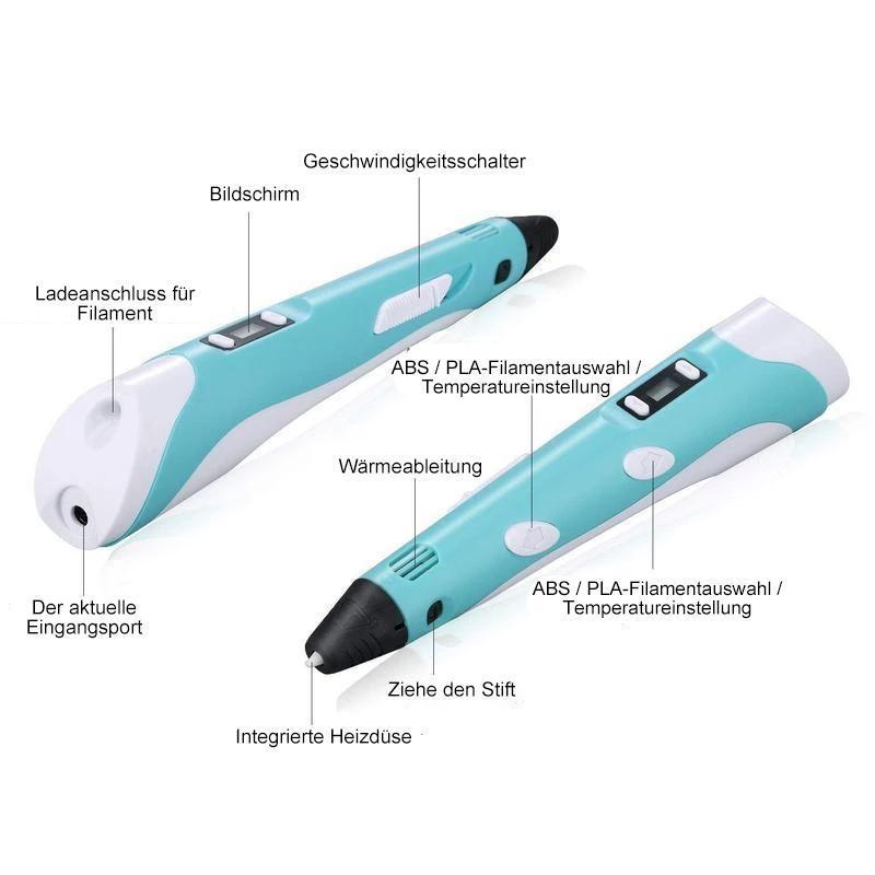 Rynx | 3D printing pen with 5m filament for children and adults