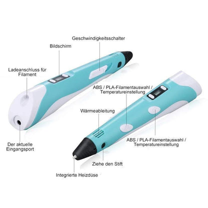 Rynx | 3D printing pen with 5m filament for children and adults