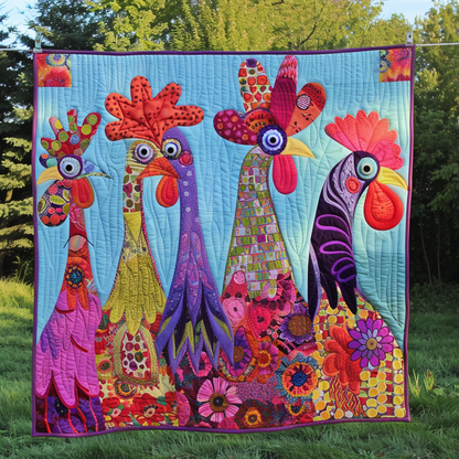 Rynx | Playful Chickens Quilt