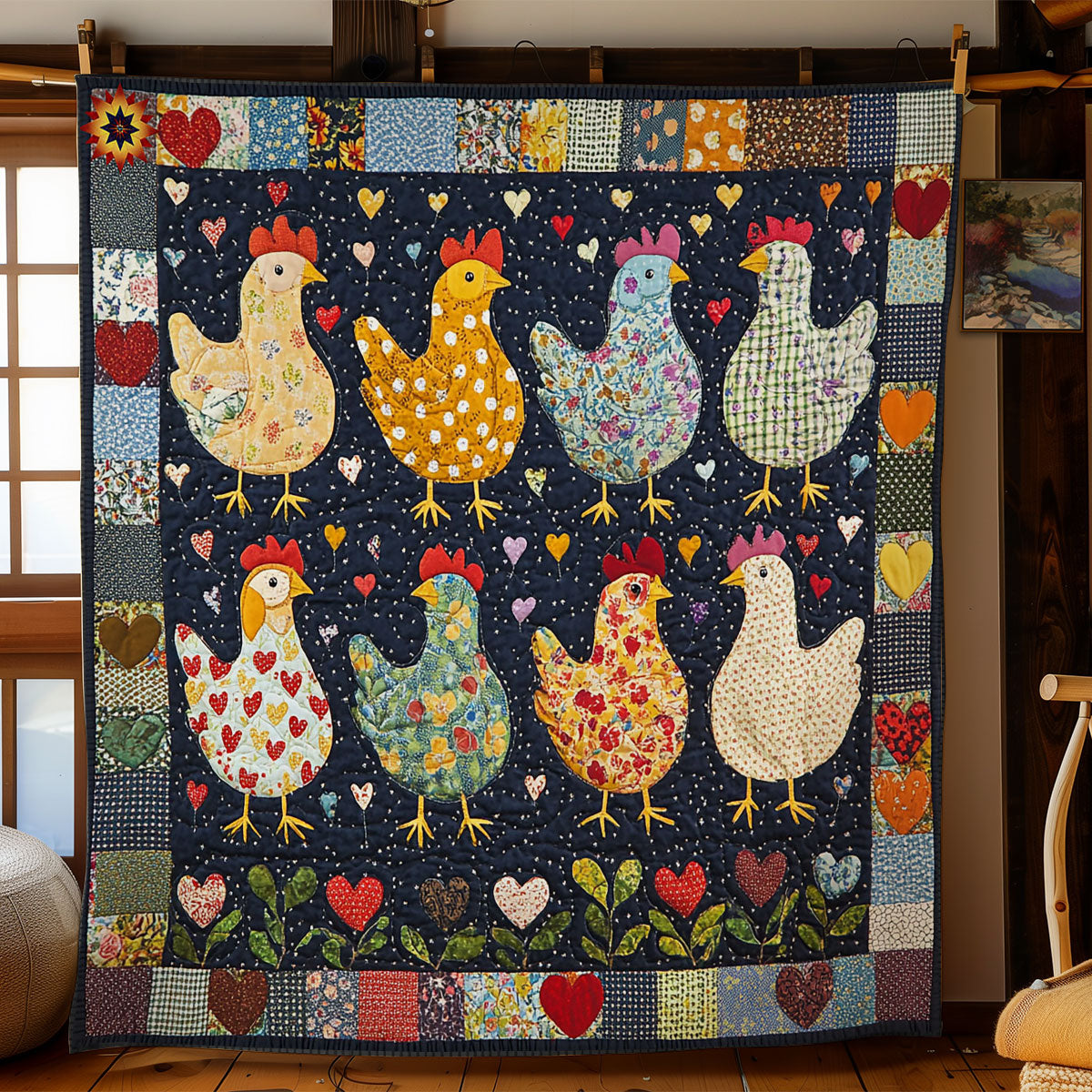 Rynx | Hen Family Quilt