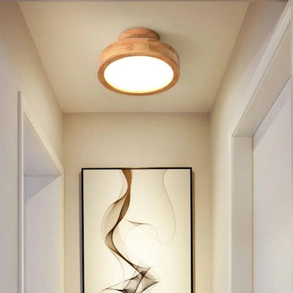 Rynx | Round Ceiling Lamp In Wood – Warmth And Style For Any Interior