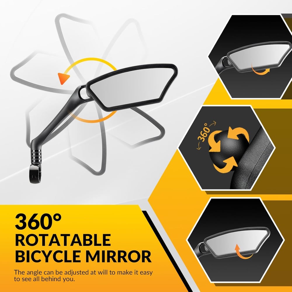 Rynx | Shockproof bicycle mirrors – Impact-resistant like safety glass in cars