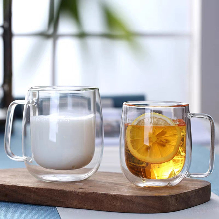 Rynx | Double-walled heat-resistant borosilicate glass mug