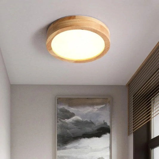 Rynx | Round Ceiling Lamp In Wood – Warmth And Style For Any Interior