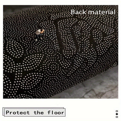Rynx | Geometric Absorbent Non-Slip Rugs – Stain-Resistant, Waterproof Long Strip Floor Mat, Nordic Corridor Carpet, Anti-Skid Foyer and Hallway Rug, Modern Home Decor