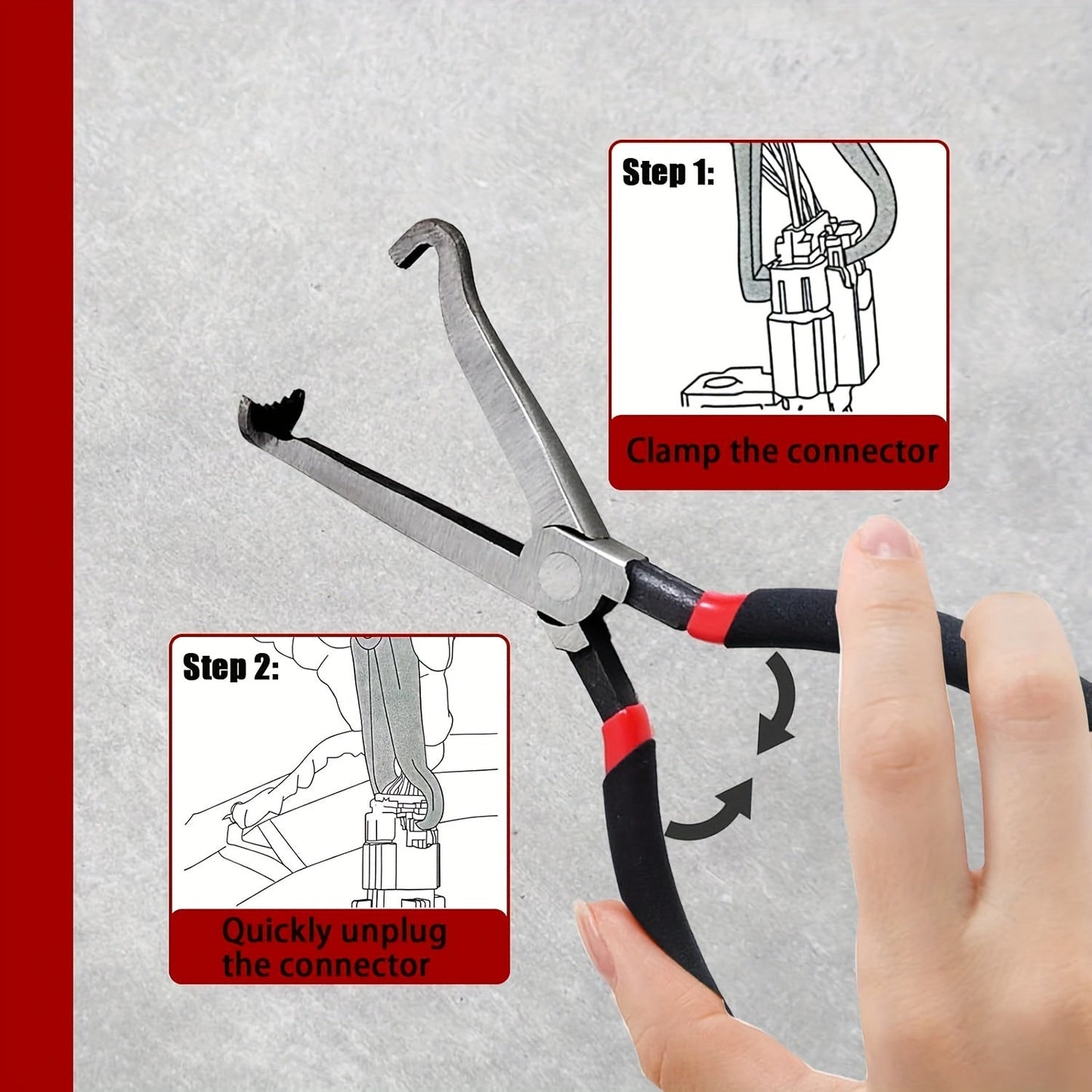 Rynx | Laviemot Heavy-Duty Steel Electrical Disconnect Plier - Ideal for MAF Sensors, Fuel Injectors and Ignition Coils - No Power Needed