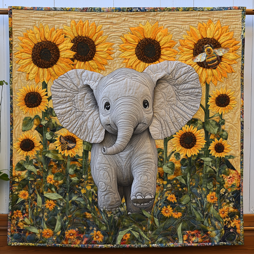 Rynx | Sunflower Joy Elephant Blanket