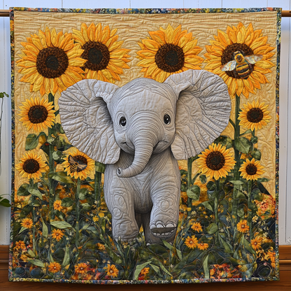 Rynx | Sunflower Joy Elephant Blanket