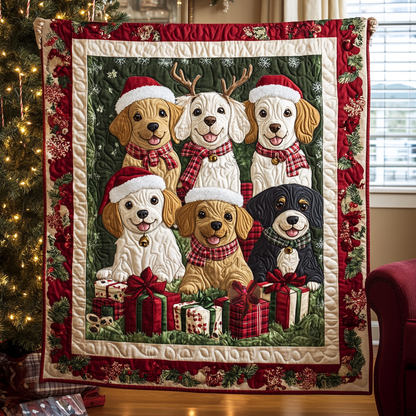 Rynx | Puppies Christmas Joy Quilt
