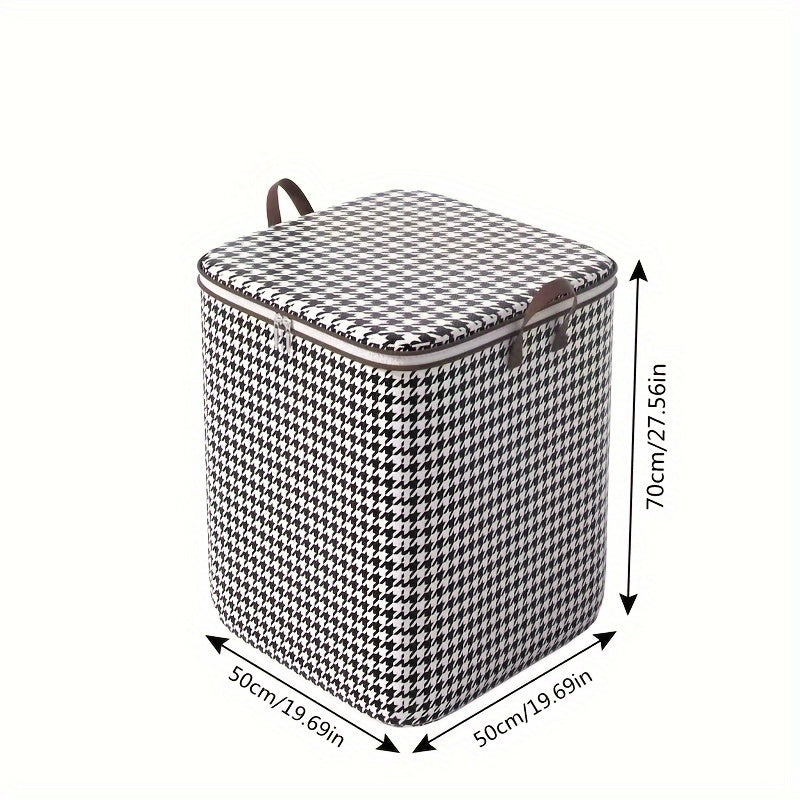 Rynx | Foldable Houndstooth Storage Bins with Handles