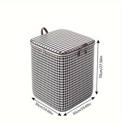 Rynx | Foldable Houndstooth Storage Bins with Handles