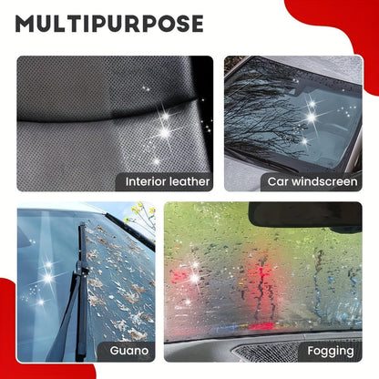 Rynx | 2024 New Windshield Glass Cleaning Brush - Multipurpose Oil and Fog Remover | Strong Coating for Rain-Resistant Shine